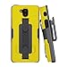 Wireless PROTECH Case Compatible with Sonim XP10 (XP9900), Shell Case and Belt Clip Holster Combo with Handstrap, Kickstand and Screen Protector (Yellow)