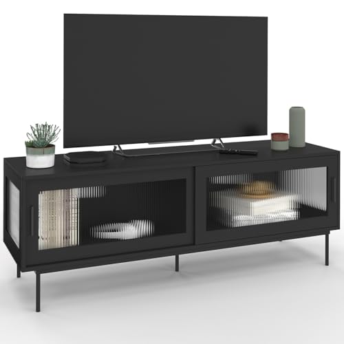 IDMarket ZINEB: Mueble TV 140 cm 2 puertas