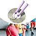 Zxpjkyu Jump Rope Skipping Rope Children Portable Calorie Non Slip Handles Adjustable for Exercise Workout Sports Indoor Outdoor, Purple