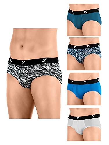 Image of XYXX Men's Micromodal Trunks | Solid & Printed, Antimicrobial, No-Marks Waistband Underwear for Men Combo (Pack of 5)