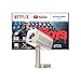 Smart Mini Beamer 4k Heimkino[Integrierte Netflix-App & 30000 Lumen] VOPLLS Verbesserte Version TOF Autofokus/Trapezkorrektur Projektor, WiFi6 Bluetooth FHD 1080P Beamer Outdoor für Handy/PC