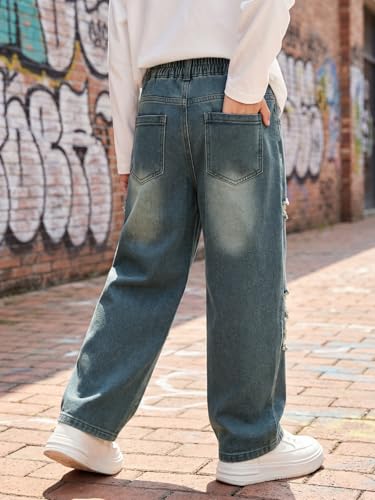 JiAmy Boys Baggy Cargo Jeans