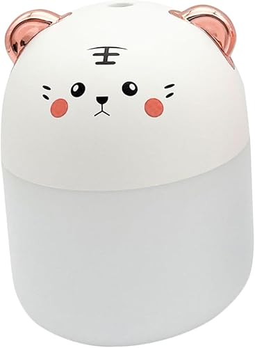 Decorative USB Air Humidifier Mini Desktop Mist Atomizer Portable Quiet Humidifier for Office Bedroom Car Use Easy Operation and USB Rechargeable