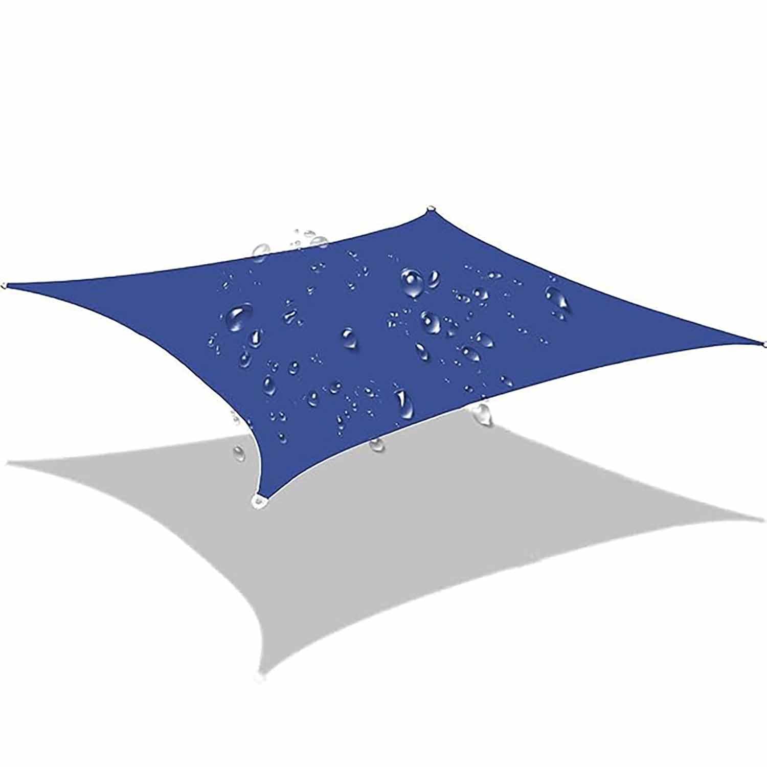 Ffsaacol Rectangle Sun Shade Sail Canopy, Shade Sail Canopy Awning 98% UV Protection, Sun Shades Outdoor Patio Waterproof, for Garden, Yard (We Make Custom Size) 6, 7x7 Feet/2x2m