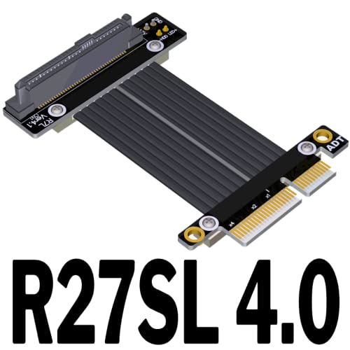 Convertidor U2 a PCIE 4.0 de 64Gbps con cable de datos R27SL-TU 4.0 para máxima velocidad SSD NVMe 3