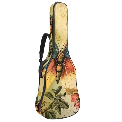 Housse de guitare acoustique vintage universelle pour classique et électrique