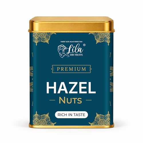 Image of LILA DRY FRUITS Hazelnuts 275 Grams Whole Natural Crunchy Nuts Rich in Protein Fiber Healthy Snack for Daily Nutrition Energy Baking Dry Fruits for Diet & Keto Friendly Snack Perfect for Gifting