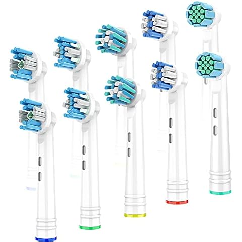 Replacement Toothbrush Heads Compatible for Oral B Braun Electric Toothbrush,10 Pack Professional Precision Brush Heads for Oral b 7000/Pro 1000/9600/ 5000/3000/8000 Cover
