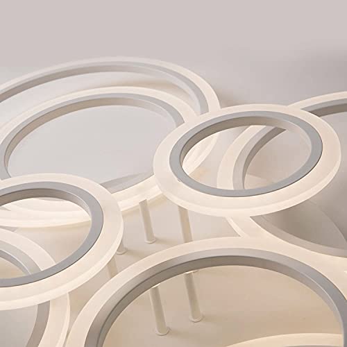 Plafonnier éclairage dimmable acrylique pour salon moderne - 5