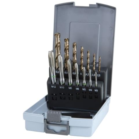 Ruko HSSE-Co 5 Machine Tap Set, 14 Pieces Cover