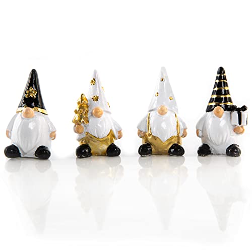 Wichtel-Figuren, 4er Set: Kleine Weihnachtswichtel, Dekofiguren...