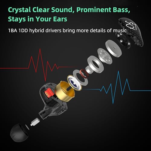 Yinyoo Easy Kz Zst Hybrid Banlance Armature With Dynamic In-Ear Earphone 1Ba+1Dd Hifi Headset Wired Earbuds Iem Headphones Gaming Earbuds thumb #1