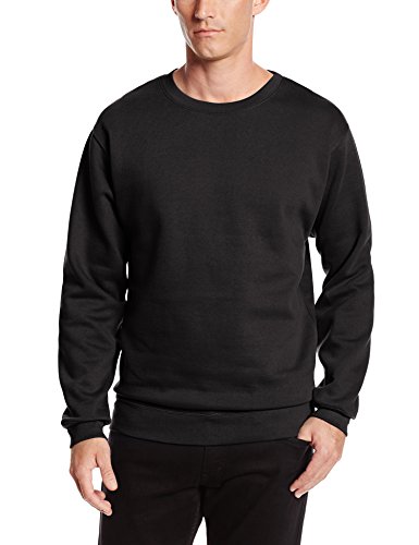 Soffe Men's Fleece Crew Sweatshirt Black X-Large