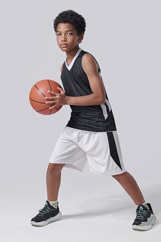 Youth Boys Reversible Mesh Performance Athletic Basketball Jerseys Blank Team Uniforms for Sports Scrimmage2