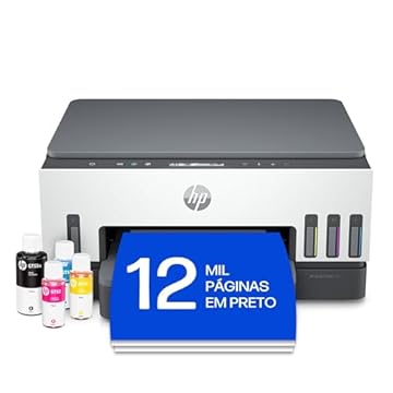 Impressora Multifuncional HP Smart Tank 724 Tanque de Tinta Colorida Wi-Fi Scanner Duplex. Funções: Imprimir, Copiar, Digitalizar. Cor: Branco (2G9Q2A)