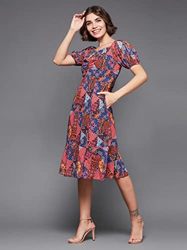 Image of Miss Chase Women's Sleeveless Collared Bodycon Above-Knee Polyester Dress