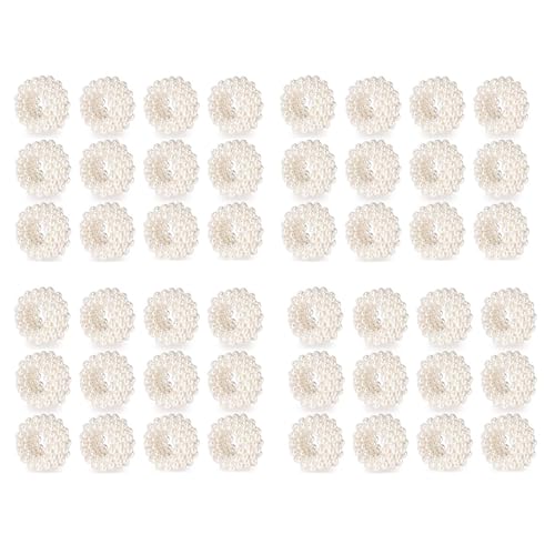 Servilleteros de perlas para organizar mesas de bodas y comuniones con estilo clásico 2