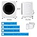 Stopsad 1.6 Cu.Ft Portable Clothes Dryer, 800W Fast Drying Front Load Laundry Dryer with 5 Mode, Mini Electric Clothing Dryer with Stainless Steel Tub, Compact Machine for Apartment, Home, Dorm