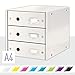 Produktbild Leitz Click & Store Schubladenset, 3 Schubladen, A4, weiß, 60480001