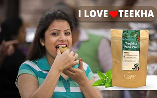 Image of Spiced Right Teekha Pani Puri Masala | Pack of 4 | 200g |Elevate Your Golgappa Experience with Authentic Instant Mix of Natural Indian Spices.