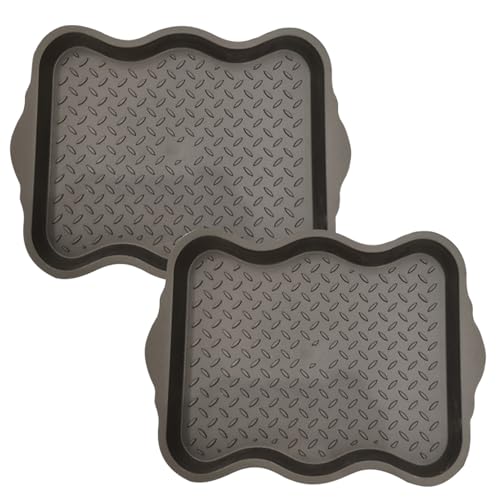 Tapis à Chaussures Ondulés Antidérapants et Imperméables Intérieur