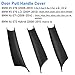 Jaronx Compatible with BMW X5 E70/X6 E71 Door Handle Covers,3PCS Door Pull Handle Covers for BMW X5 E70 2008-2013,X6 E71/E72 2008-2014, Left and Right Side Interior (Black)