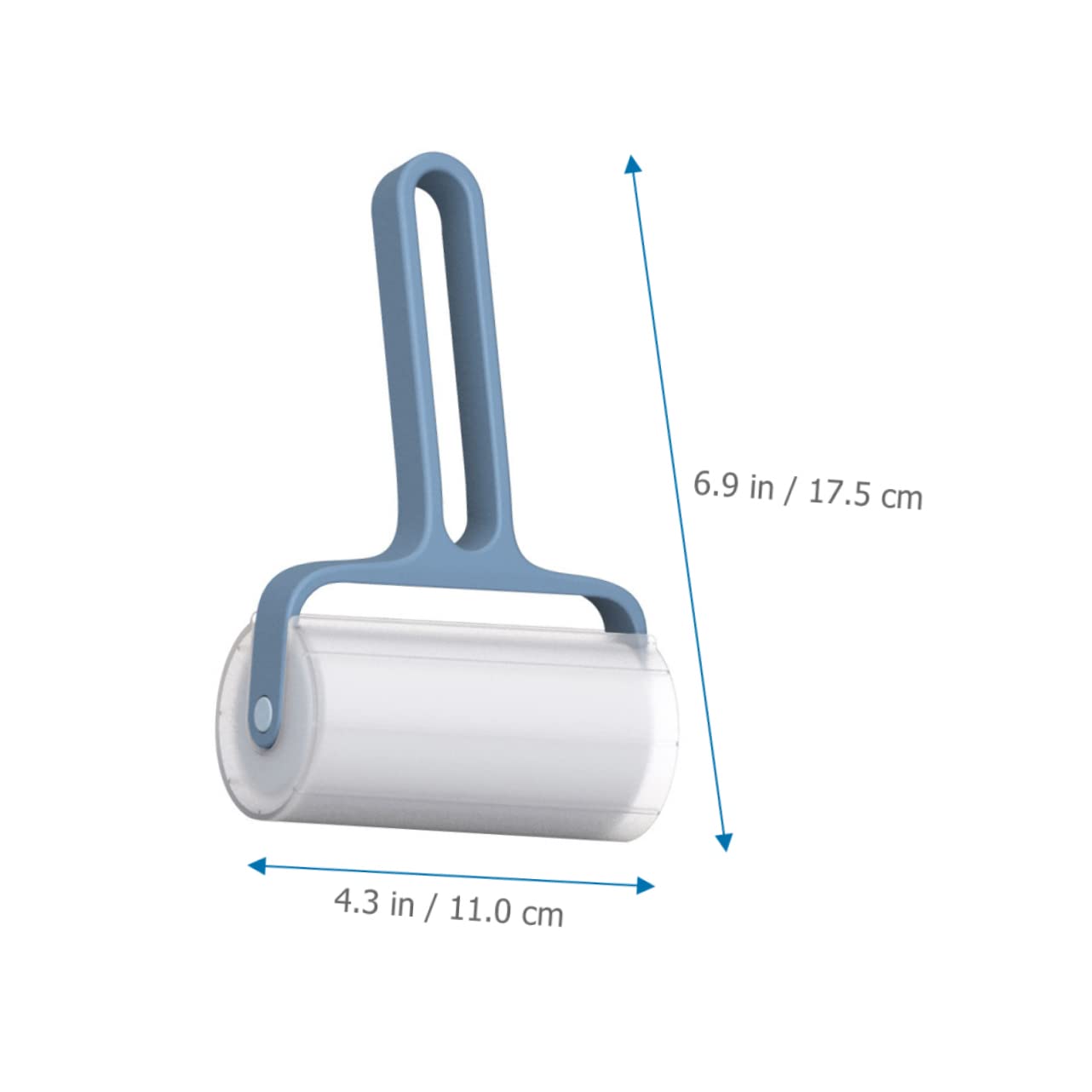 ibasenice Klebrige Fusselrolle Haarentferner für Kleidung und Sofas mit Nachfüllrolle Pp Material Stark Klebend und Formbeständig Geeignet für Hunde und Katzenhaare zur Zufällige Farbe