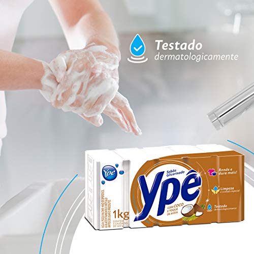 Ypê - Sabão em Barra com Coco e Toque de Aveia Perfumado 1Kg
