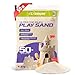 Sun Joe Silica Play Sand for Sandbox, Sensory Table & Garden Spaces, Ultra Fine, 50 Lbs - Natural Craft Accessory for Molding, Digging & Sculpting - Ideal for Indoor and Outdoor Use
