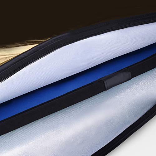 Konseen Faltbarer Pop-Up-Hintergrund mit Reflektor-Panel, 4-in-1, 100 % Baumwoll-Musselin, wendbar, für Fotostudio… – Bild 7