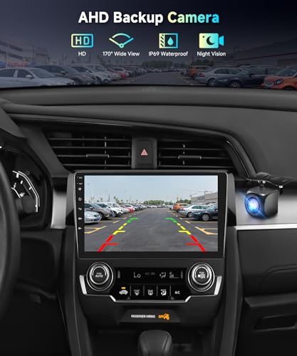 Image of 5Ghz Wifi 2G+64G for Honda Civic 2016-2020 Radio,【Android 15 Build-in DSP EQ】Car Stereo with 5.0Bluetooth,Wireless Carplay Android Auto,9inch IPS Touch Screen,IP69k Backup Camera,26UIs,GPS Chip,FM /RDS
