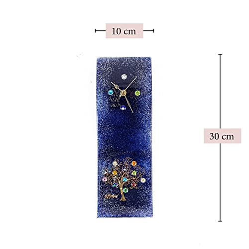 Sospiri Venezia Wall Clock Murano Glass Silent Mechanism Decorated with Murrines and Gold Leaf Gift Handmade Made in Italy (10x30) - Image 3