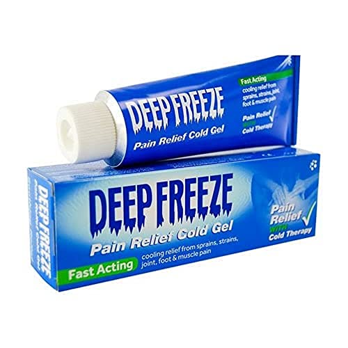 Deep Freeze Gel frío, acción rápida, enfriamiento dirigido, molestias musculares, dolores articulares, tubo de 35 g (paquete de 1)
