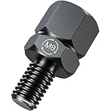 Kaedear(カエディア) バイク ミラーアダプター 変換アダプター ミラー 高さ調整 正ネジ 六角14mm 高さ17mm ステンレス鋼 KDR-H1-M8R3 (M8正/高さ17mm)