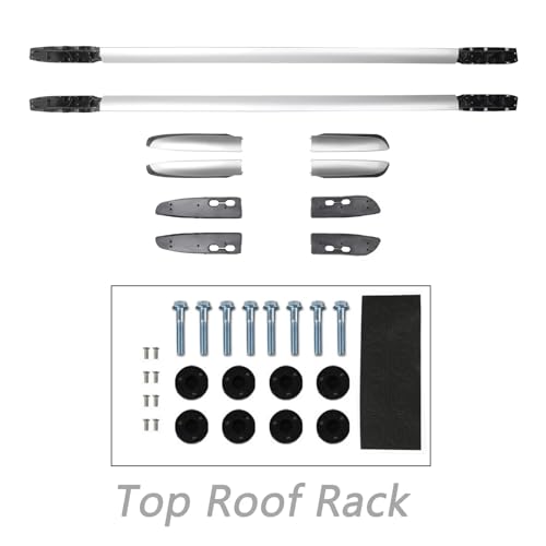 Portaequipajes de aluminio para RAV4 2013-2019 con barras transversales duraderas 6