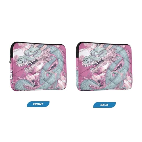 Funda para Laptop 13-14 Pulgadas Impermeable con Estampado Dragón Rosa miniatura 2
