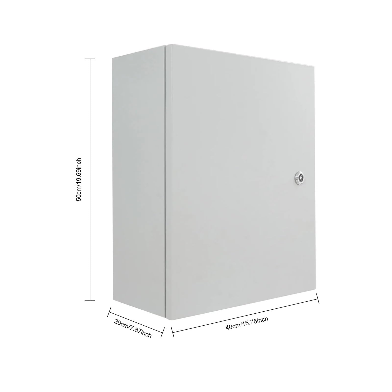Scatola Elettrica Da Esterno Scatola elettrica IP55 Scatola di distribuzione da parete for esterni in acciaio laminato a freddo Quadro elettrico industriale 50 * 40CM Cassetta Per Contatore Elettrico