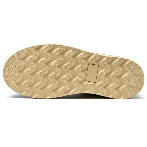 Image of MENS Work Boot High-tops Slip Resistant Protective Leather Shoes Outdoor Sports Fluffing Warm Shoes In Winter Cotton-padded Shose.