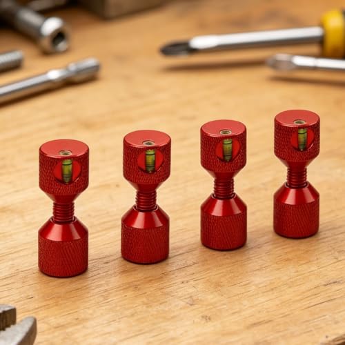 Perno nivelador de aluminio anodizado Clase 150, kit de 4 unidades de alta resistencia 2