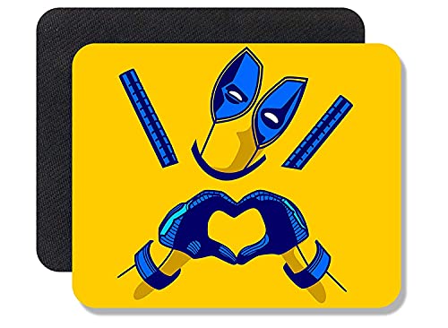 Image of ZORI Avengers - Deadpool Yellow Background Gaming Mouse Pad - Computer Laptop PC| WFH Office | Anti-Skid, Anti-Slip, Rubber Base | Avengers Superhero | (Deadpool 03 Yellow)