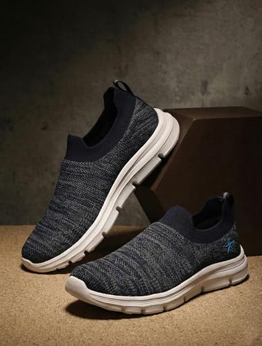Image of HEALTH FIT Extra Soft Sports Shoes with Memory Foam Comfortable & Lightweight Breathable Without Lace for Walking Jogging Gym Shoes Cushion Casual Regular Wear Shoes for Men's Gent's HF727NEW