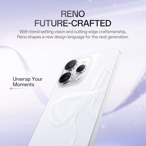 Image of Oppo Reno15 5G (Glacier White, 12GB RAM, 256GB Storage) with No Cost EMI /Additional Exchange Offers