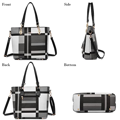 Image of OTMIPIML Purses and Handbags for Women Synthetic Leather Tote Crossbody Bags Satchel Purses Set 6pcs | Set