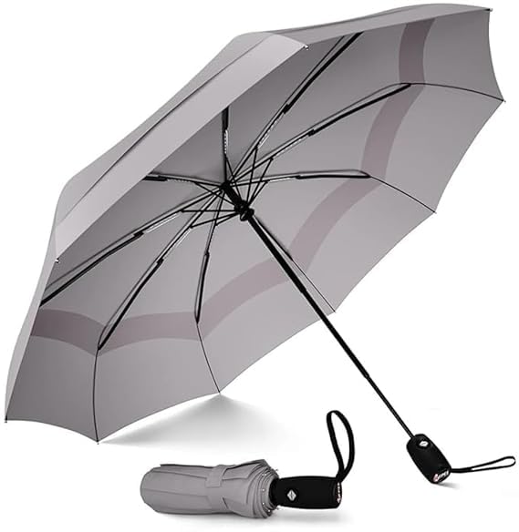 Image of TEKCOOL Umbrella, UV Big Size Umbrella for Sun Protection Rain Windproof Strong Large 3 Fold for Men Women Kids Boys Girls Perfect & Stylish Windproof & Compact?