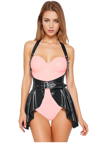 Mini falda de mujer negra XXL irregular que no se desliza