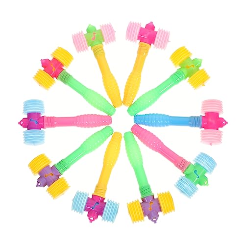 CHILDWEET 10 Pçs 'S Bb Martelo Marretas De Madeira Rosa Para Jogos De Plástico Martelo Estridente C