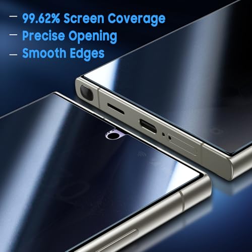 Image of Uyiton for Samsung Galaxy S24 Ultra Privacy Screen Protector - 2 Pack