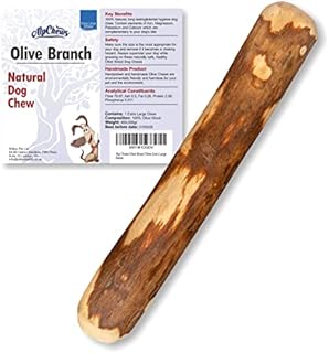 Alp Chews Olive Wood Dog Chew Extra Large Olive Branch for Dogs