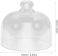 Vista 5 de Cubierta de cristal para tartas, cúpula transparente de 5 pulgadas, tarro de campana para exhibición de alimentos, cubierta protectora a prueba