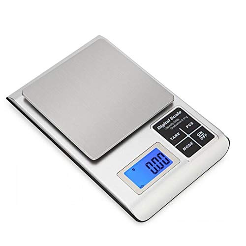 JIEIIFAFH Cooking Digital Scale High Precision LCD Display Button Jewelry Scale Household Food Measuring Tool (Color : 2kg/0.1g) JIEIIFAFH Cooking Digital Scale High Precision LCD Display Button Jewelry Scale Household Food Measuring Tool (Color : 2kg/0.1g)